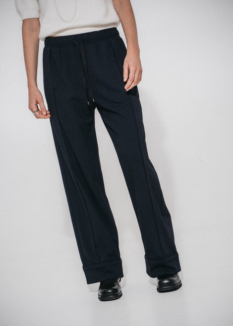 Serafina wide-leg pants | Dark Blue