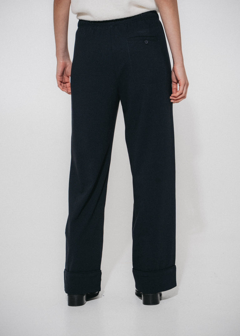 Serafina wide-leg pants | Dark Blue
