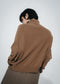 Cashmir wool polo pullover W1165 | Camel