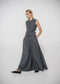 Coco pleated viscose pants | Grey