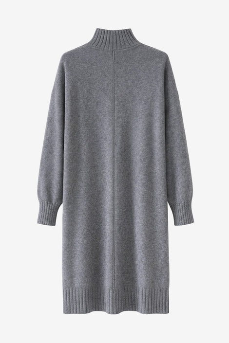 Long pullover viscose blend 2068 | Dark Grey