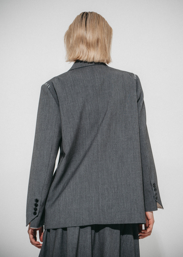 Lux move oversized blazer | Grey