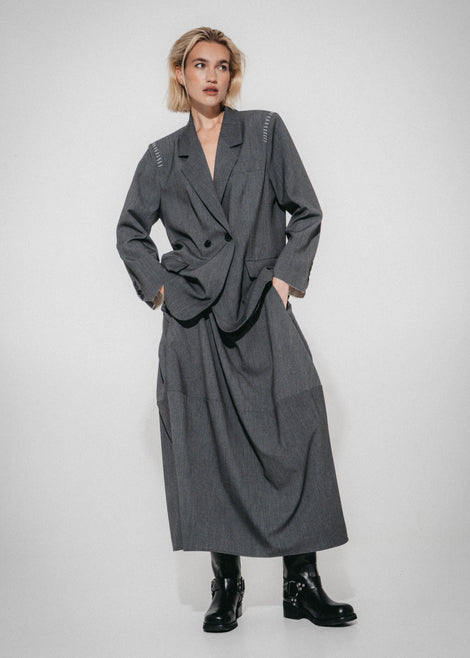 Lux move oversized blazer | Grey