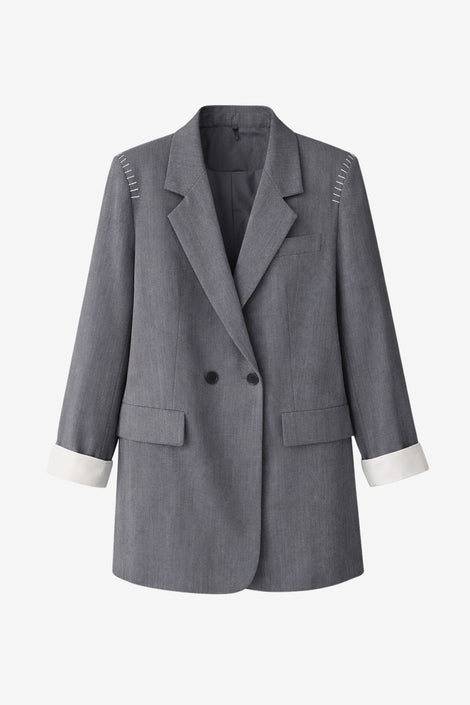 Lux move oversized blazer | Grey