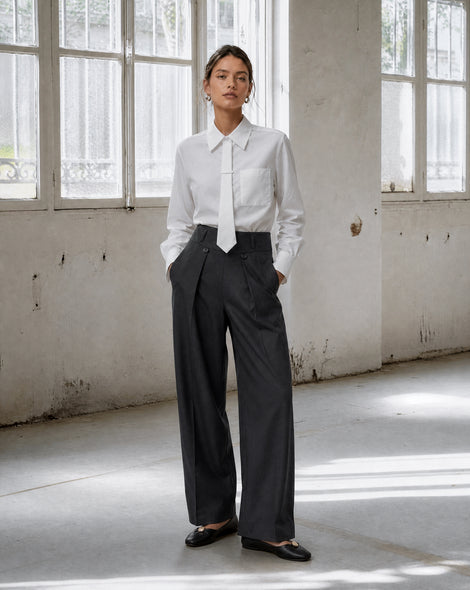 Ruby viscose pants | Grey