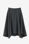 Marta asymmetrical viscose skirt | Anthracite