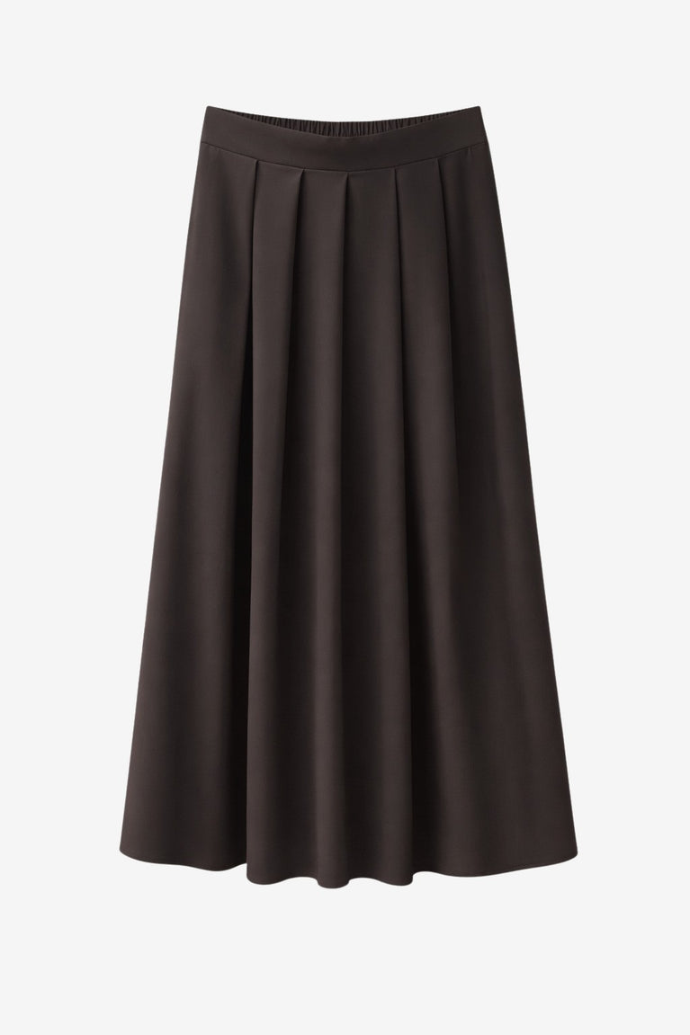 Mercedes skirt technical jersey | Chocolate