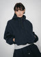 Muse cotton hoodie sweater jacket | Navy