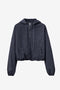 Muse cotton hoodie sweater jacket | Navy
