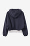 Muse cotton hoodie sweater jacket | Navy