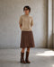 Alpaca knitted dyed top WP09 | Camel