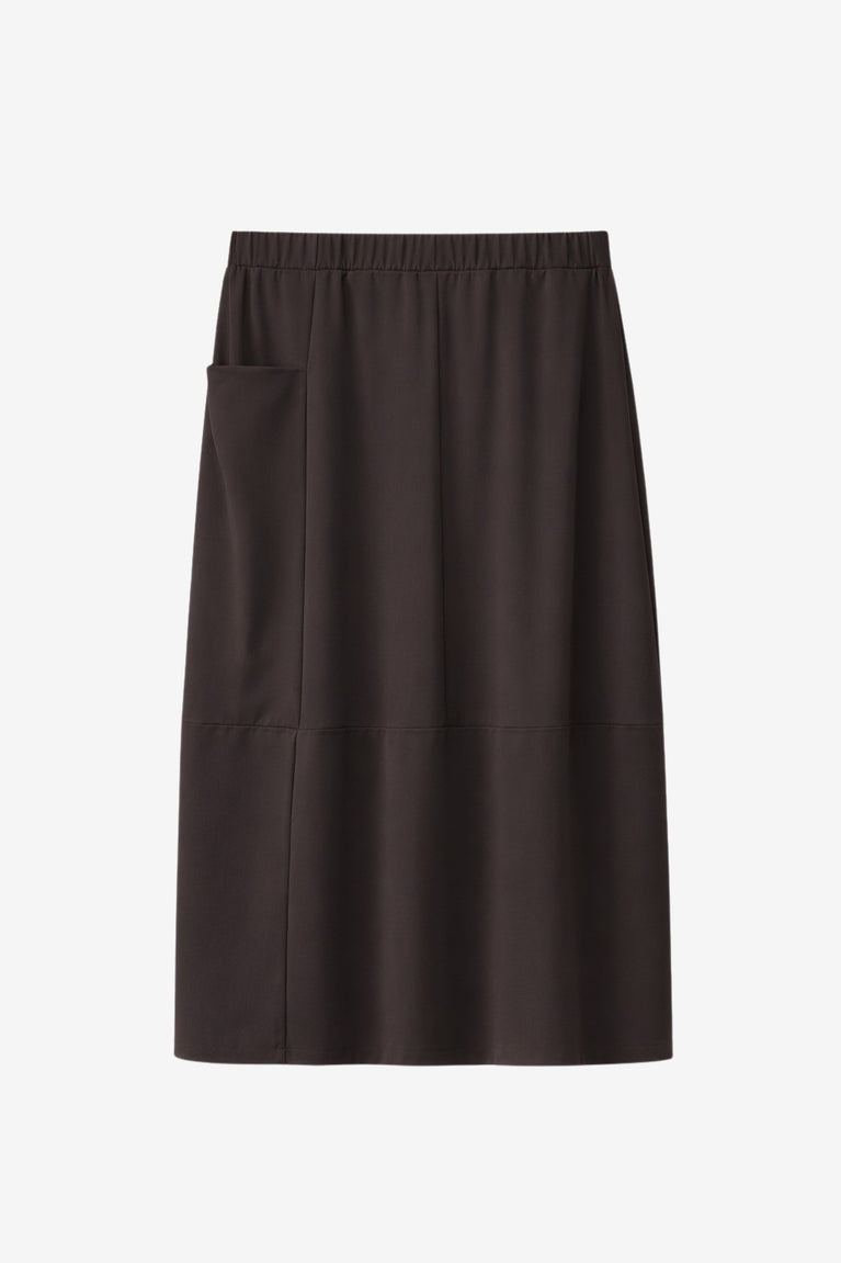 Natasha skirt Sensitive tech fabric | Chocolate