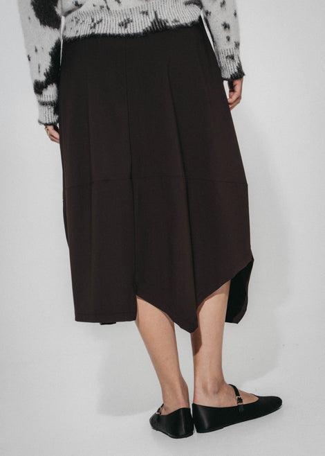 Natasha skirt Sensitive tech fabric | Chocolate