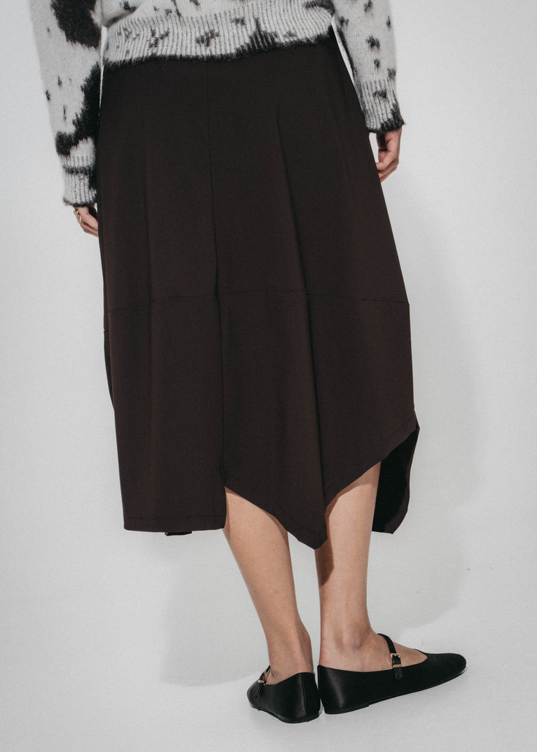 Natasha skirt Sensitive tech fabric | Chocolate