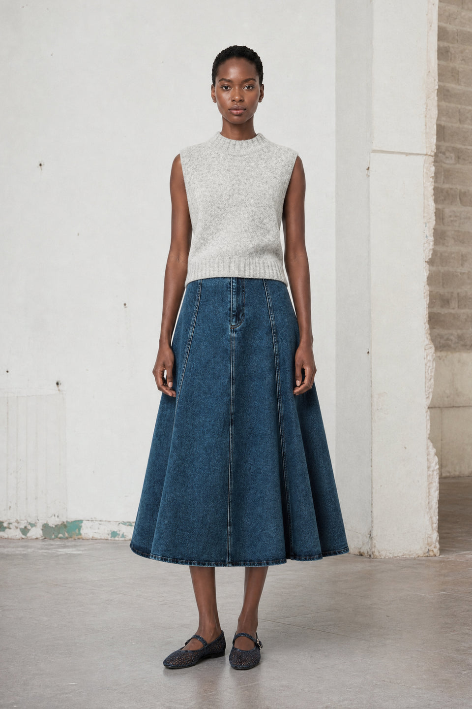 Nevada patched denim skirt Nevada patched denim skirt | Summer Blue