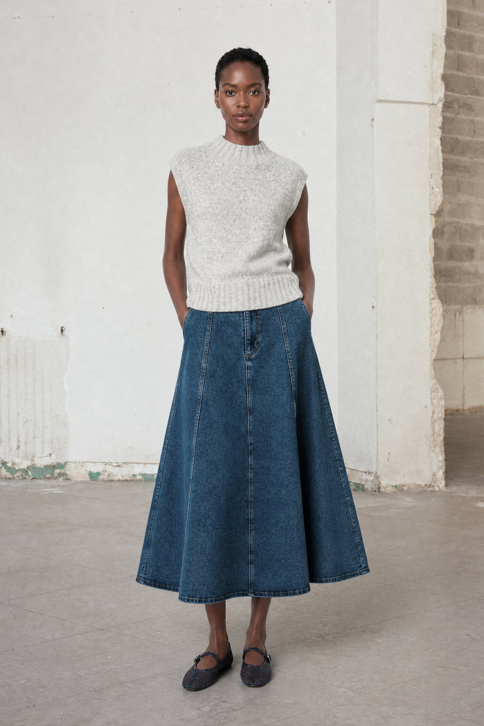 Nevada patched denim skirt Nevada patched denim skirt | Summer Blue