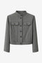 Ophelia viscose blend short jacket | Melange