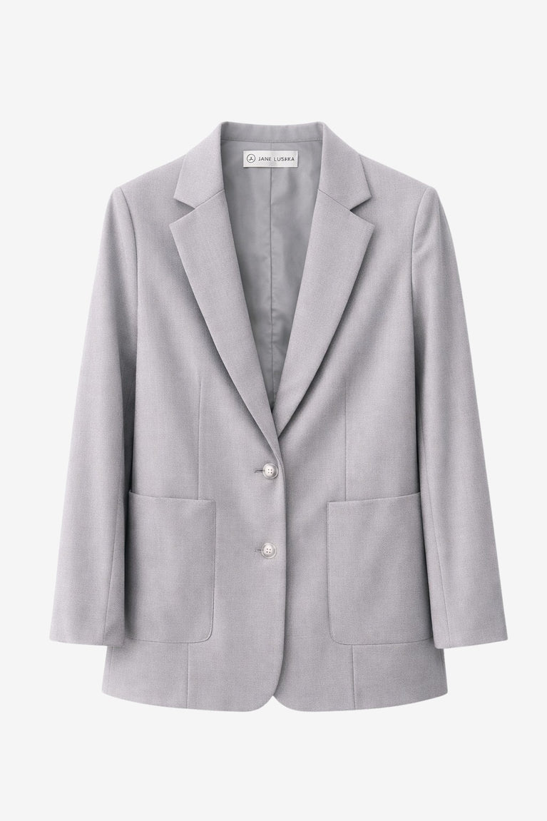 Rango viscose basic blazer | Grigio
