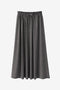 Rapanui light flannel long skirt | Dark Grey