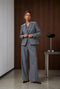 Raven viscose blend pants | Grey