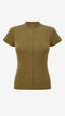 Rina rib knit top | Light Brown