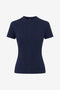 Rina rib knit top | Dark Blue