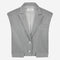 TillyN shiny line viscose vest | Grey