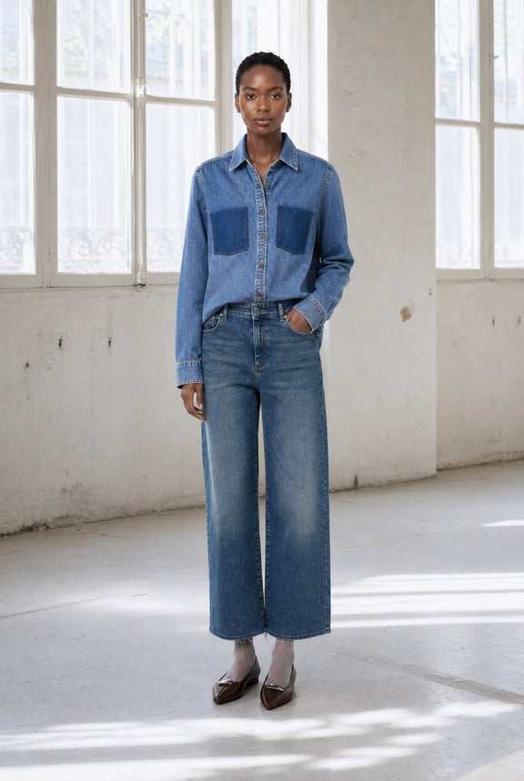 Saige ankle leg Kyoto jeans | Flu Blue