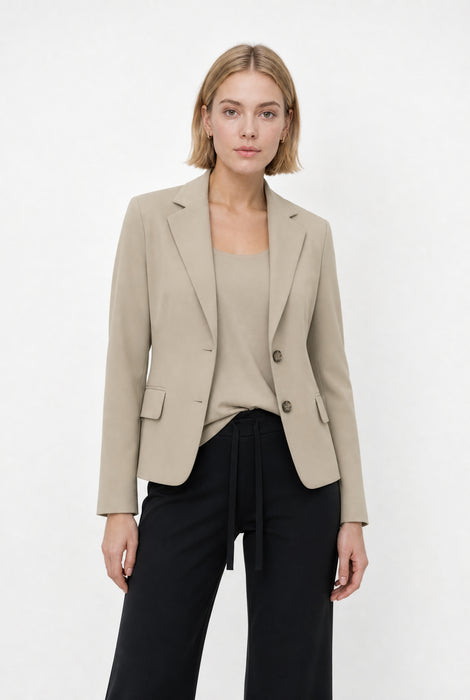 Atina Blazer Technical Jersey | Sand