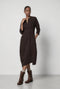 Sasha dress Sensitive tech fabric | Chocolate
