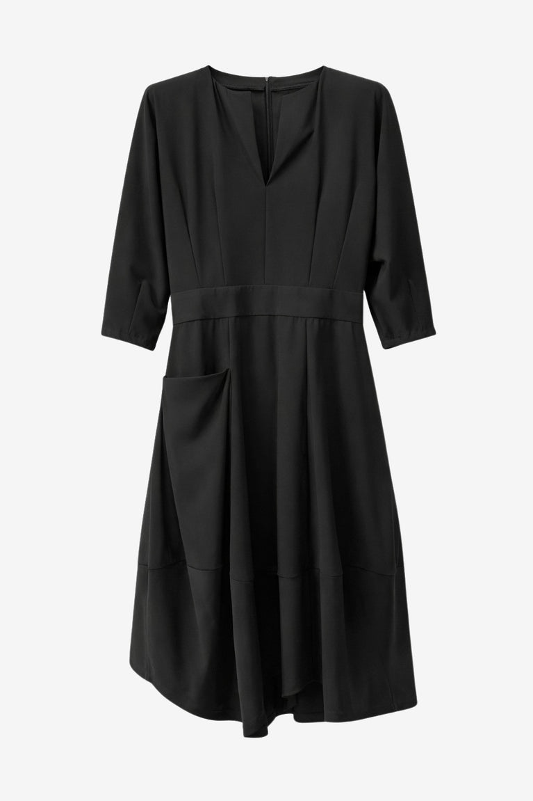 Sasha dress Sensitive tech fabric | Black