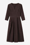 Sasha dress Sensitive tech fabric | Chocolate