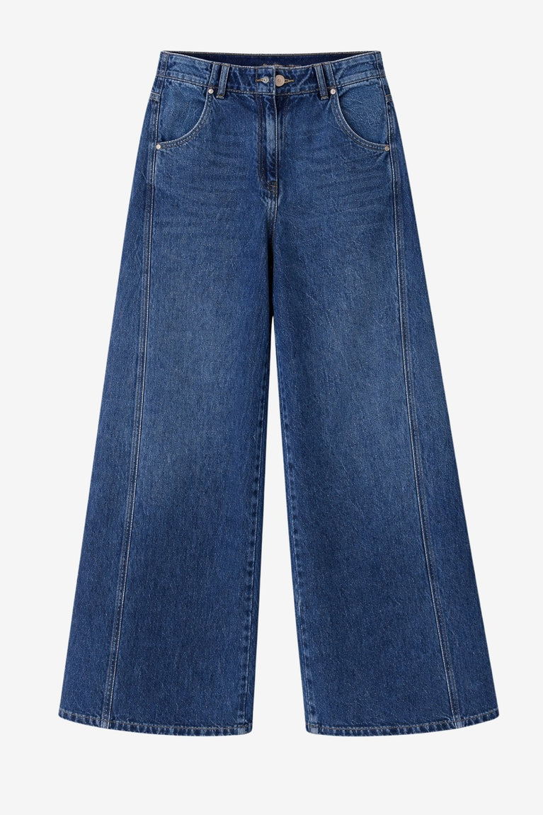 Sassy denim barel jeans | Night Blue
