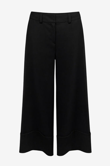 Sirmione viscose flair pants | Black