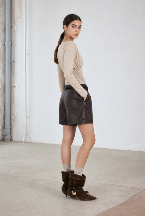 Ari cotton top | Beige