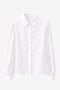 Stery embodery poplin blouse | White