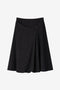 Tess viscose balloon skirt | Black