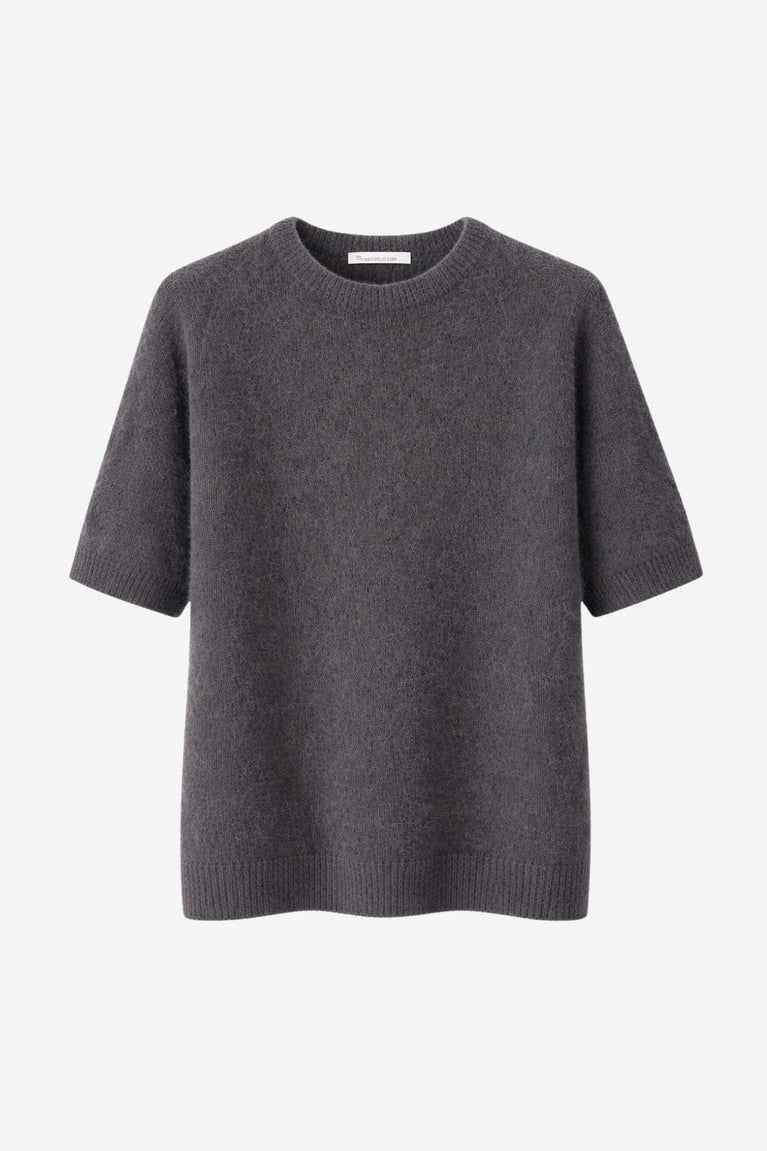 Alpaca knitted top WP01 | Dark Brown