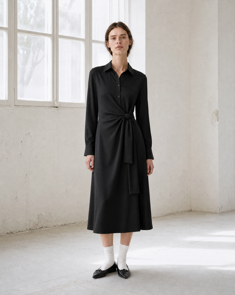 Trydi dress technical jersey | Black