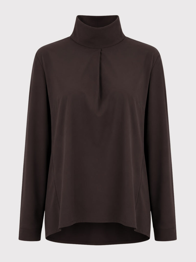 Dolche Vita top technical jersey | Chocolate