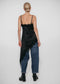 Zenia silk top whit lace trim | Black