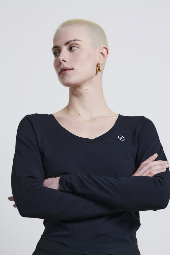 T shirt R Neck Easy Wear Organic Cotton | Blue