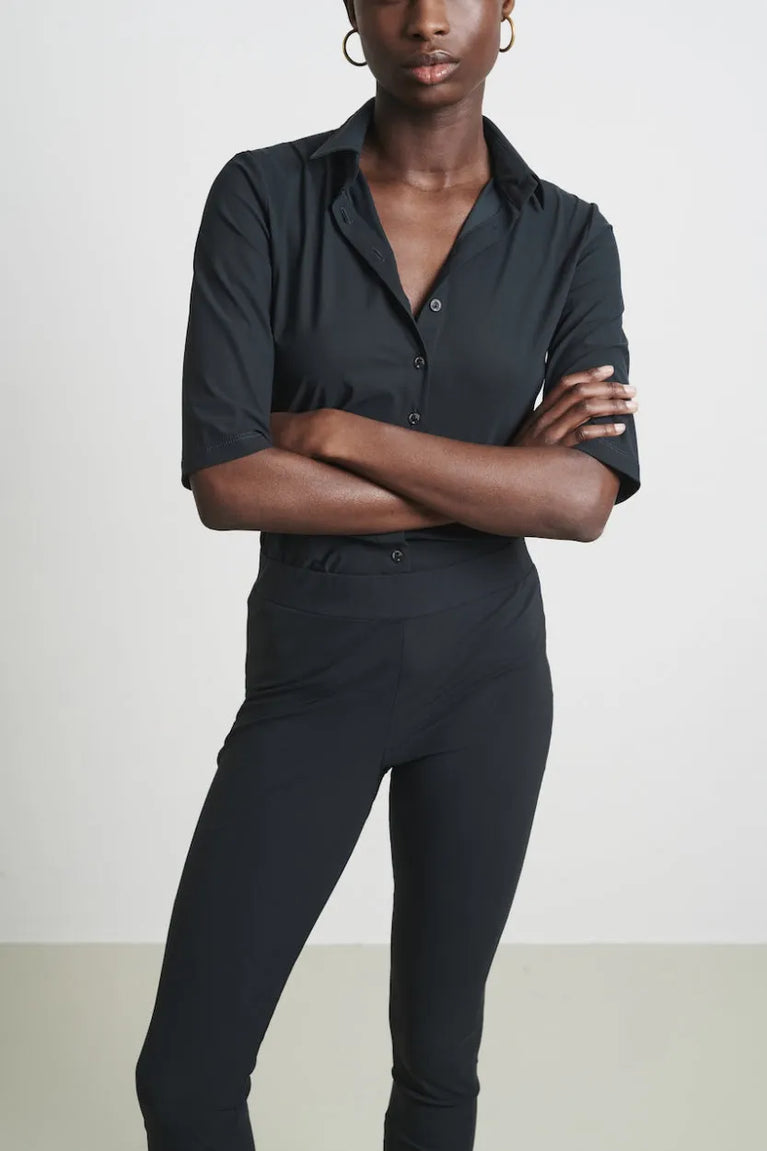 Blouse Betty Easy Wear Technical Jersey | Grigio Notte