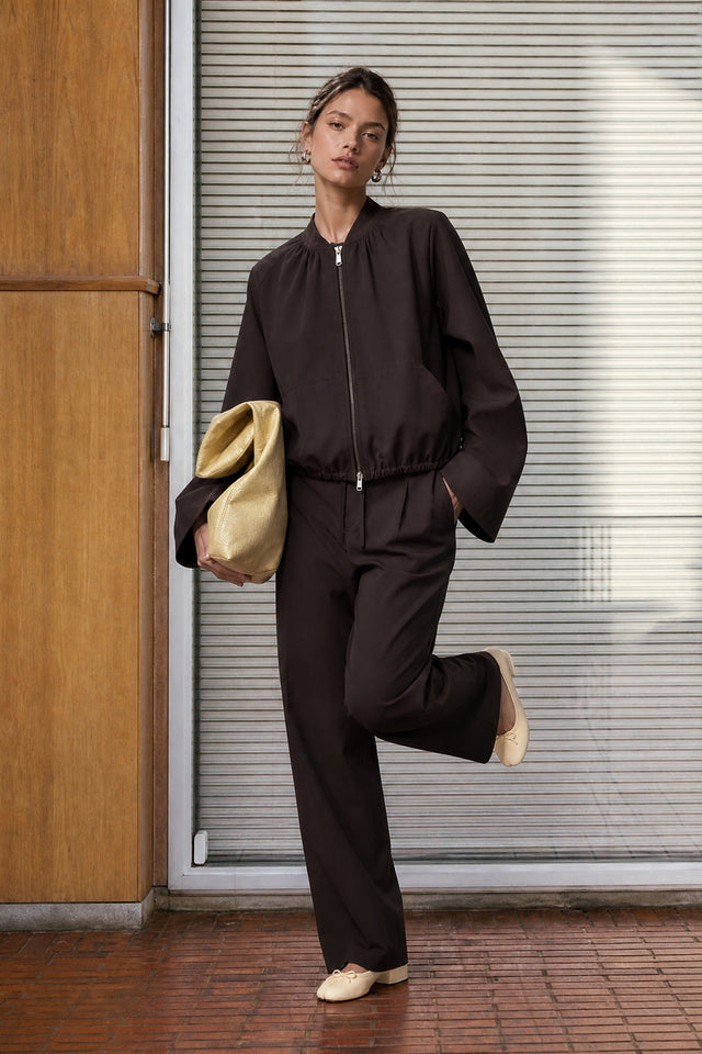 Eliana jacket technical jersey Eliana jacket technical jersey | Chocolate