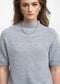 Alpaca knitted dyed top WP09 | Light Grey