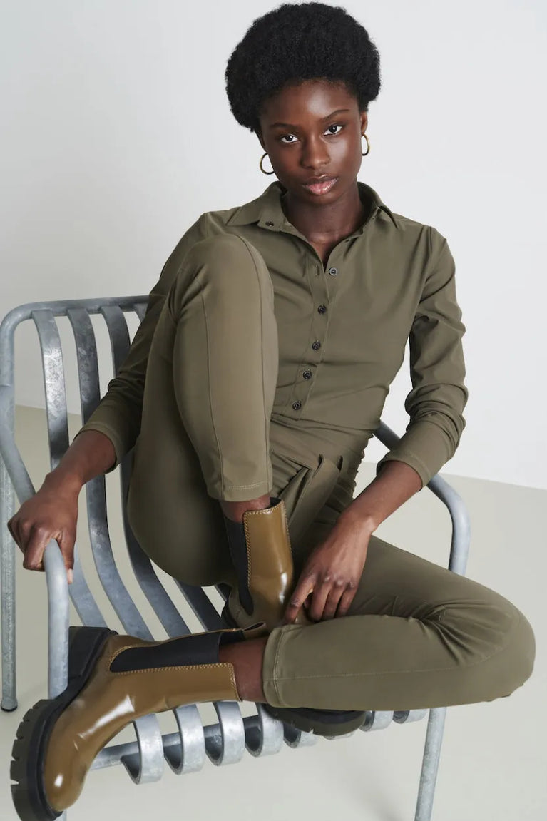 Jumpsuit Diana Easy Wear Technical Jersey | Army