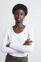 T shirt R Neck Easy Wear Organic Cotton | White