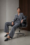 Raven viscose blend pants | Grey