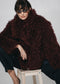 Studio Faux fur coat 61678 | Bordo