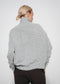 Cashmir wool polo pullover W1165 | Grey